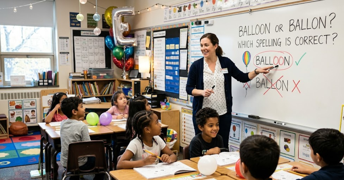 Balloon or Ballon Which Spelling Is Correct