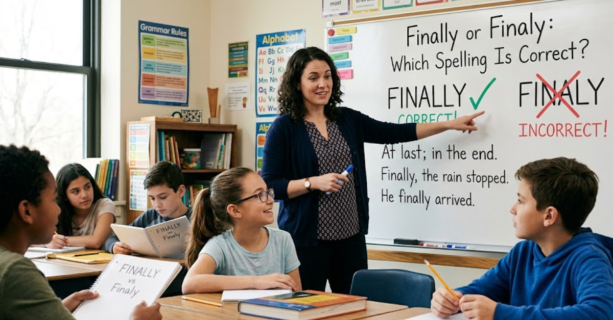 Finally or Finaly: Which Spelling Is Correct?