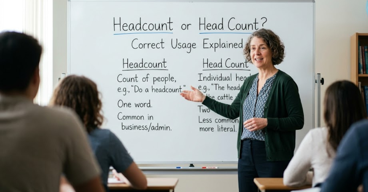 Headcount or Head Count Correct Usage Explained