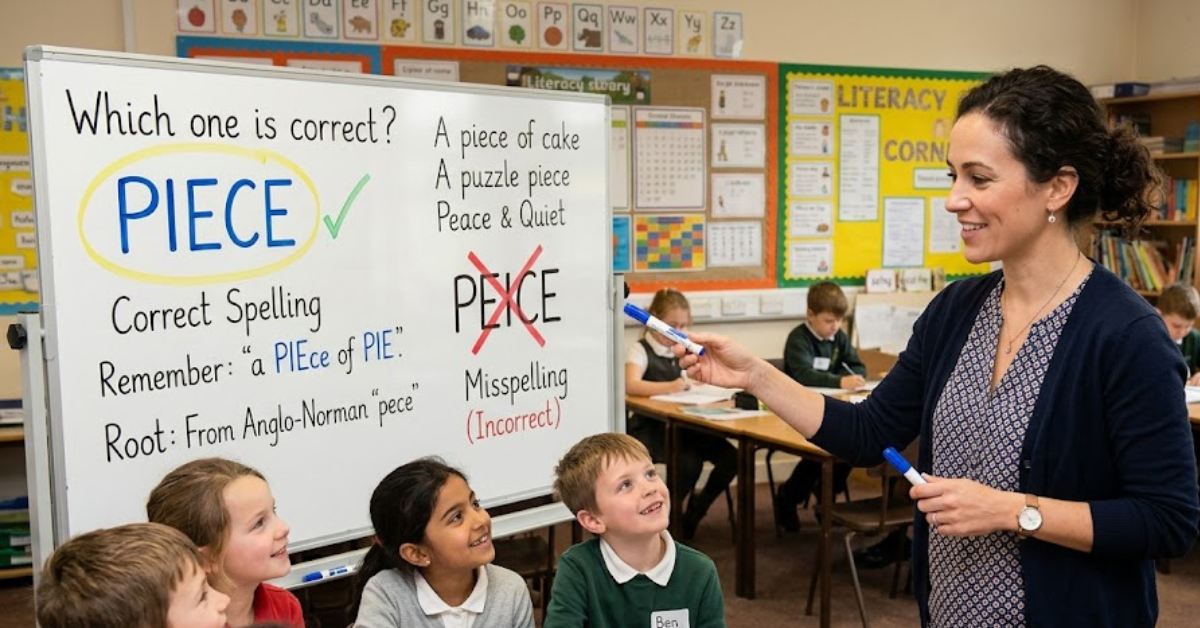 Piece or Peice Correct Spelling Explained