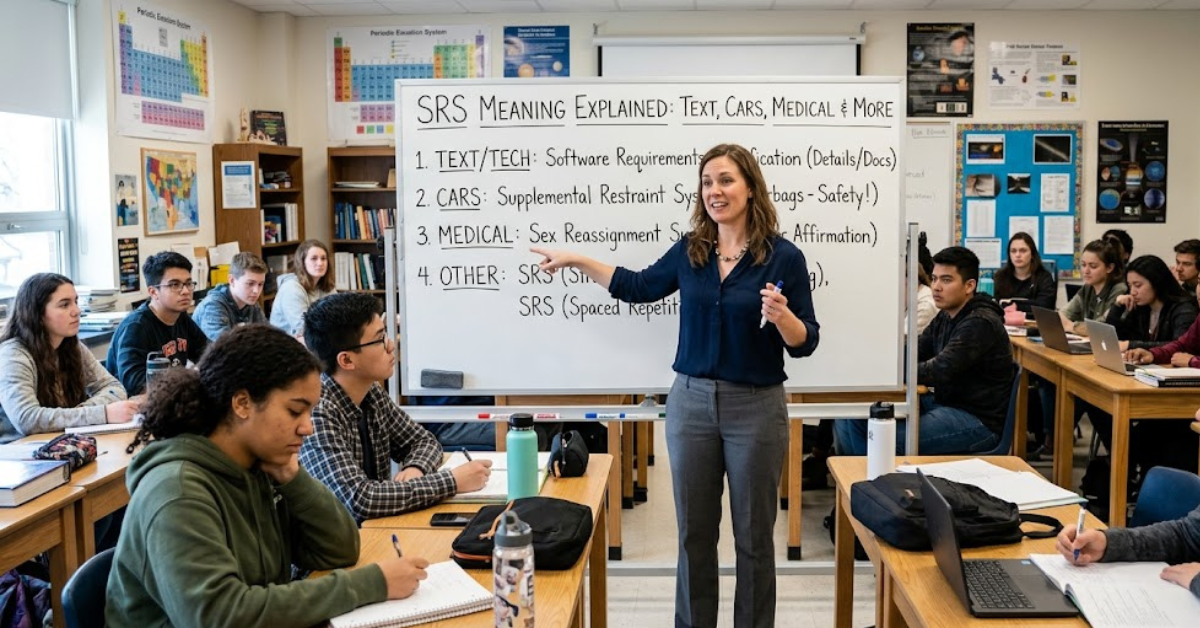 SRS Meaning Explained Text, Cars, Medical & More