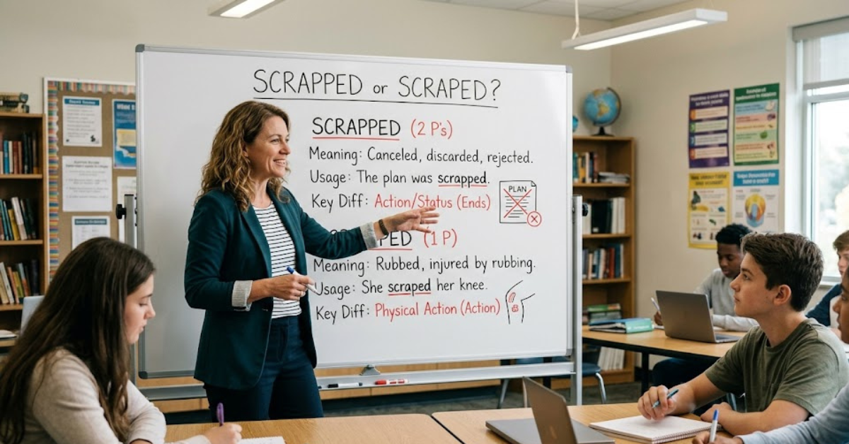 Scrapped or Scraped Meaning, Usage, and Key Differences