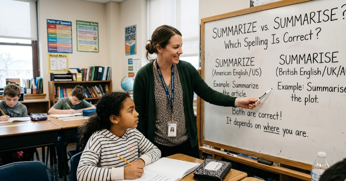 Summarize or Summarise Which Spelling Is Correct