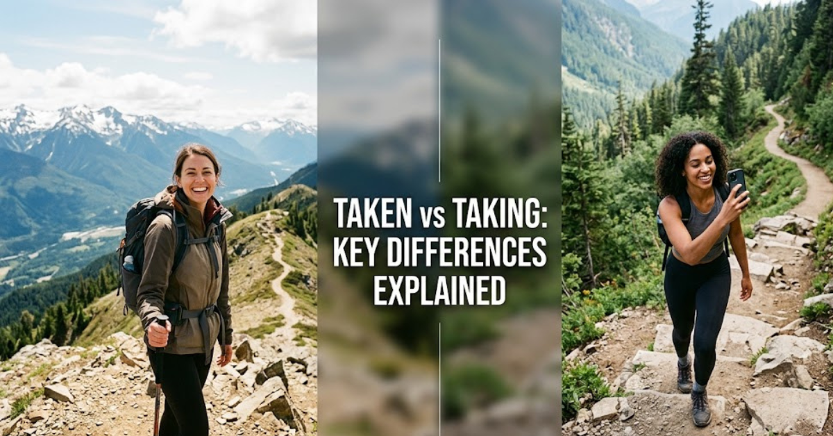 Taken vs Taking: Key Differences Explained