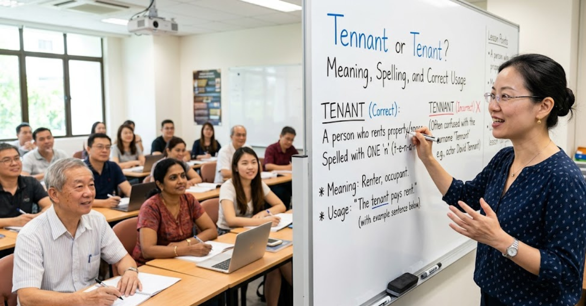 Tennant or Tenant Meaning, Spelling, and Correct Usage