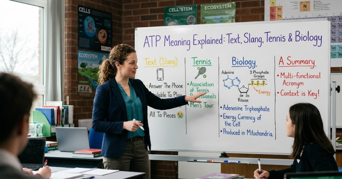 ATP Meaning Explained Text, Slang, Tennis & Biology