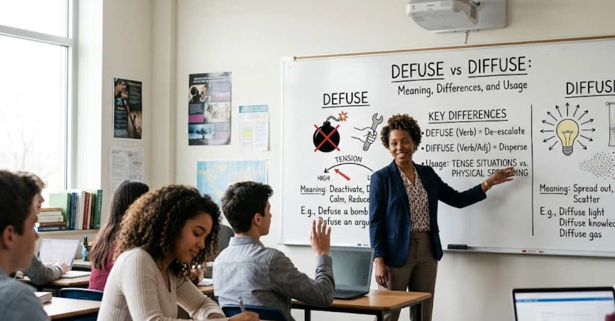 Defuse vs Diffuse Meaning, Differences, and Usage