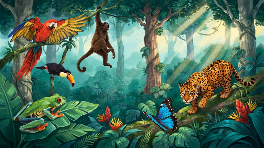 Rainforest Wildlife Animals