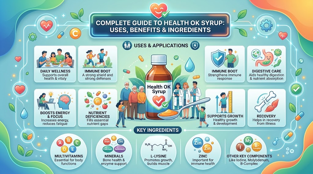 Complete Guide to Health OK Syrup: Uses, Benefits & Ingredients